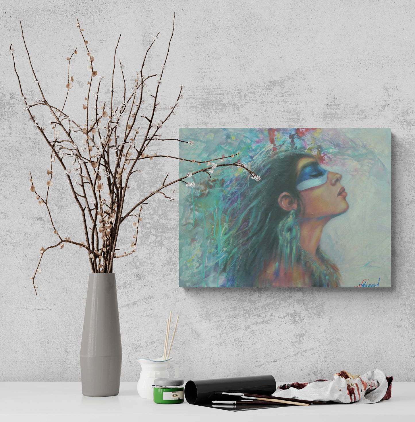 Whispers of the Wind - Wesson Original Art