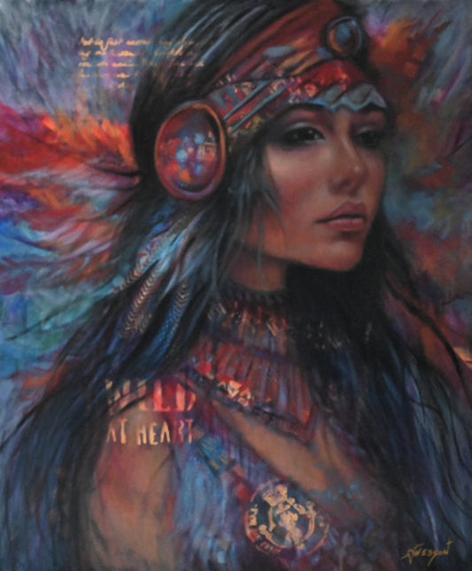 Red Feathers - Fine Art Paper Prints
